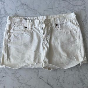 Madewell White Shorts
